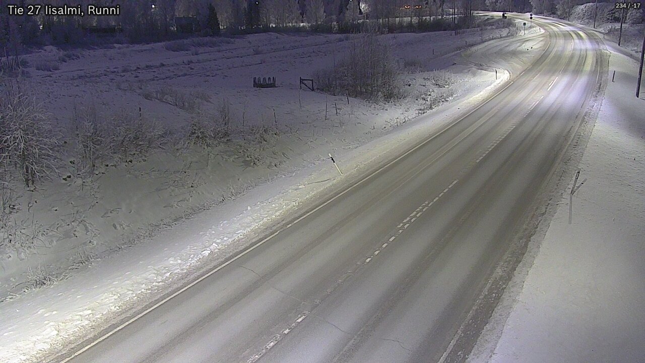 Weather Camera Image Road 27 Iisalmi, Runni, Iisalmi, Pohjois-Savo