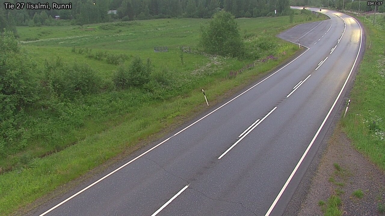 Weather Camera Image Road 27 Iisalmi, Runni, Iisalmi, Pohjois-Savo