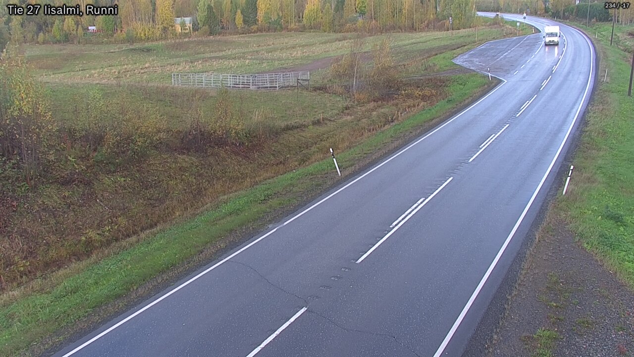 Weather Camera Image Väg 27 Idensalmi, Runni, Iisalmi, Pohjois-Savo