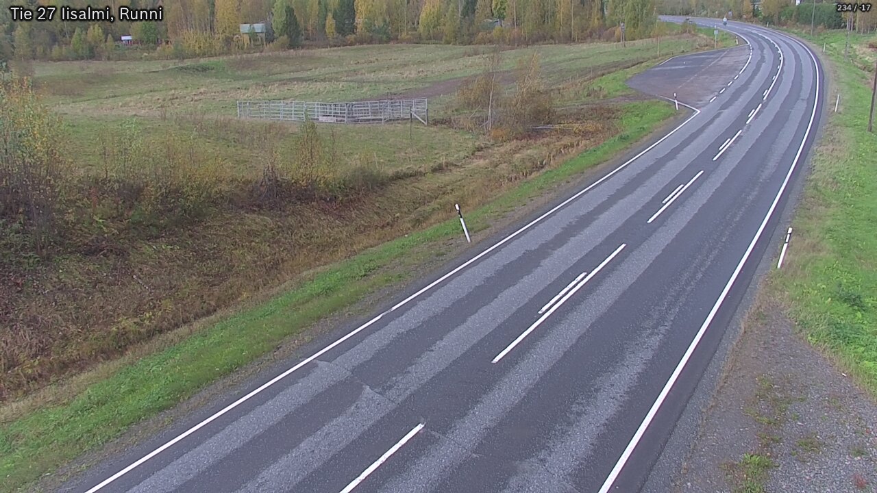 Weather Camera Image Väg 27 Idensalmi, Runni, Iisalmi, Pohjois-Savo