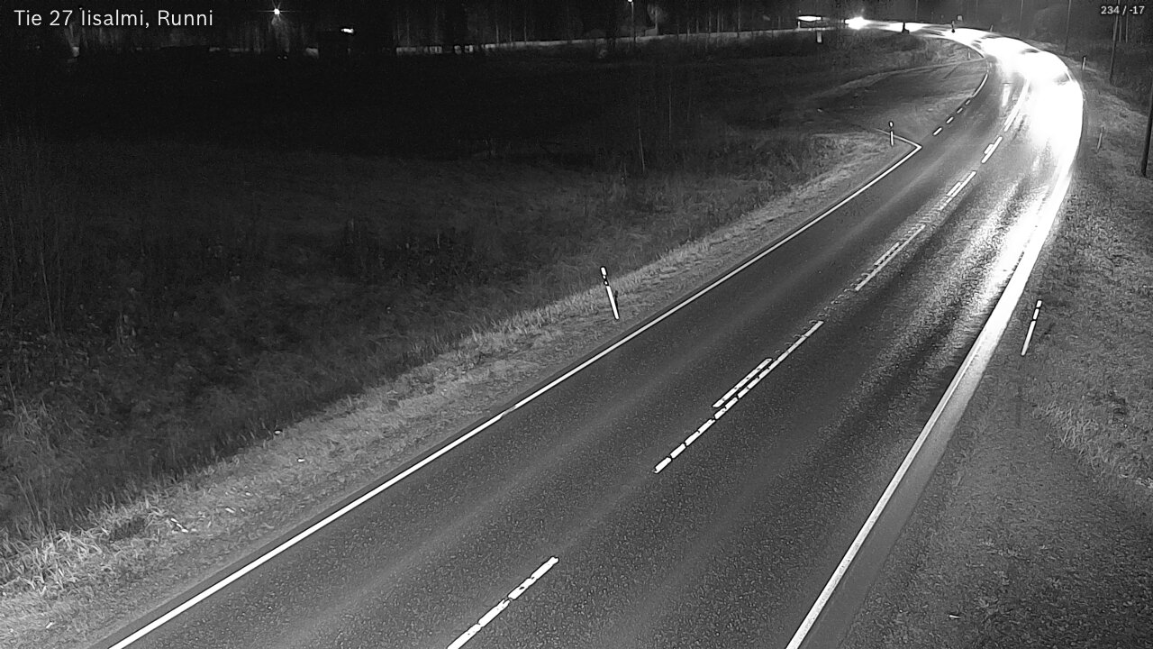 Weather Camera Image Road 27 Iisalmi, Runni, Iisalmi, Pohjois-Savo