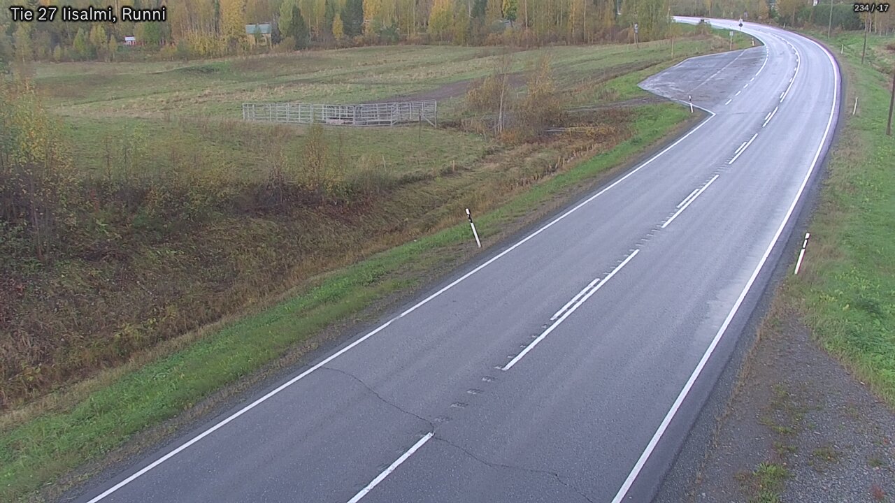 Weather Camera Image Väg 27 Idensalmi, Runni, Iisalmi, Pohjois-Savo