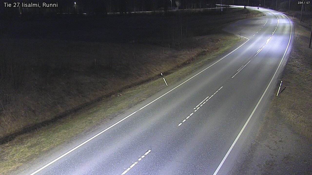 Weather Camera Image Road 27 Iisalmi, Runni, Iisalmi, Pohjois-Savo