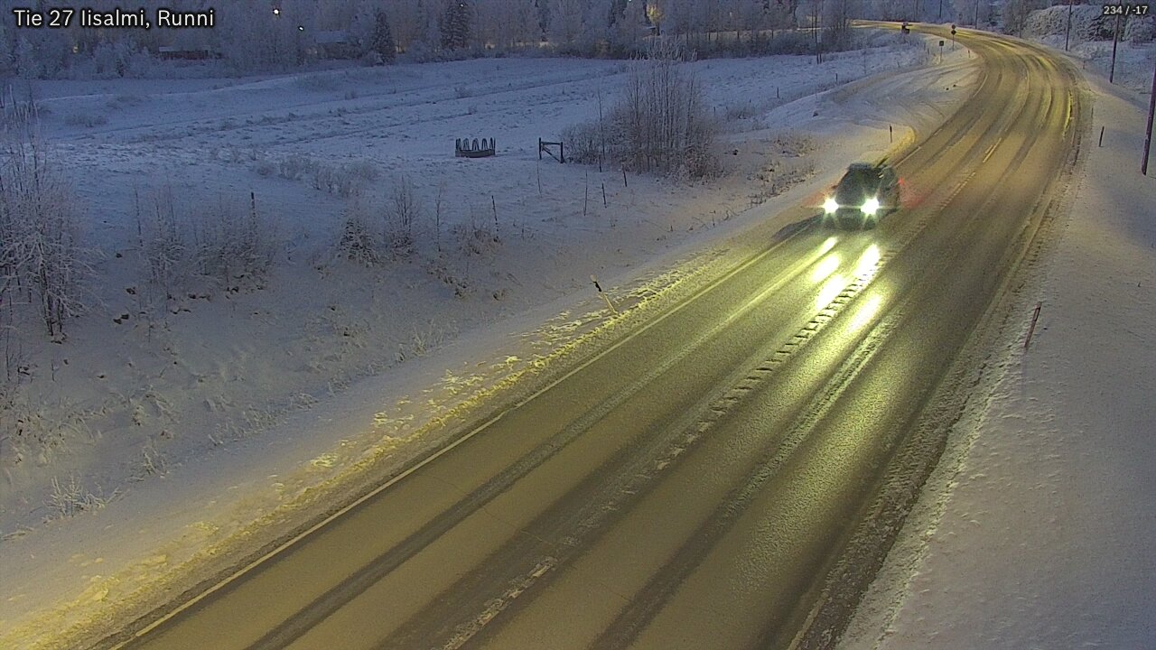 Weather Camera Image Road 27 Iisalmi, Runni, Iisalmi, Pohjois-Savo