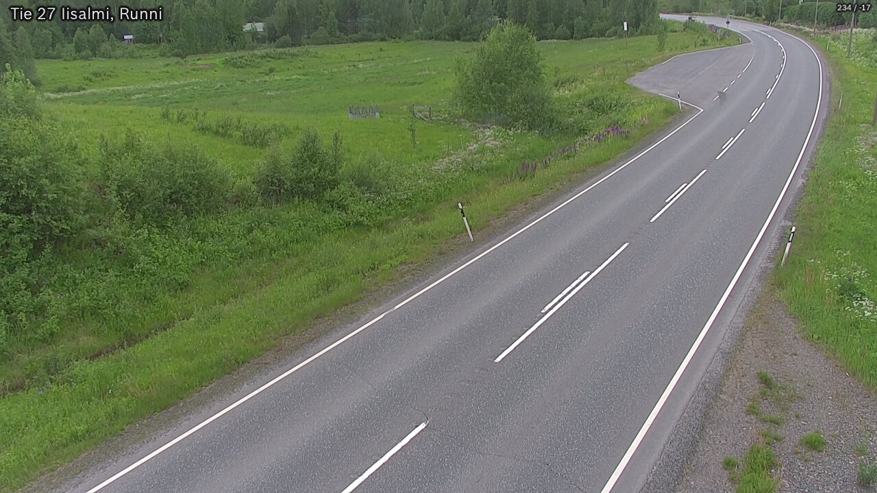 Weather Camera Image Road 27 Iisalmi, Runni, Iisalmi, Pohjois-Savo