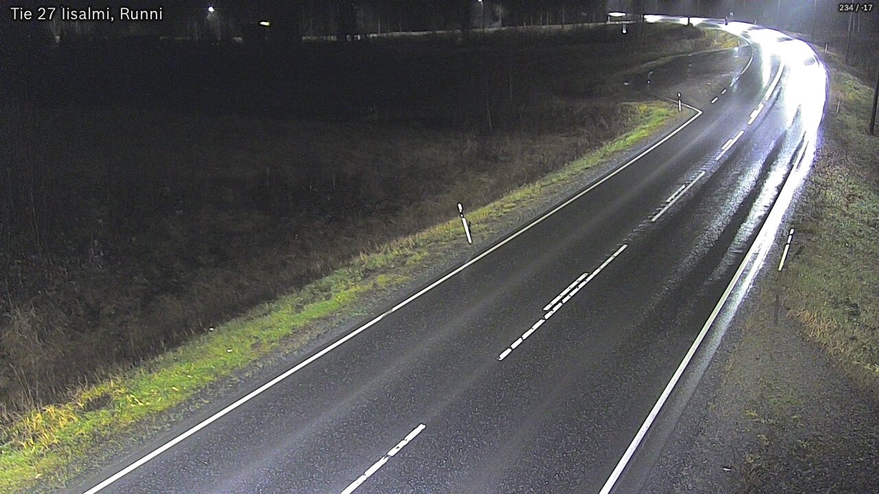 Weather Camera Image Road 27 Iisalmi, Runni, Iisalmi, Pohjois-Savo