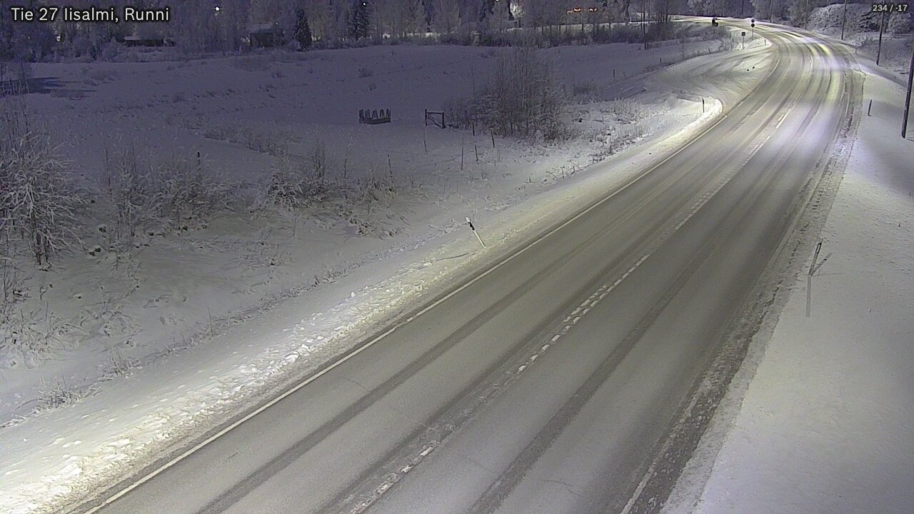 Weather Camera Image Road 27 Iisalmi, Runni, Iisalmi, Pohjois-Savo