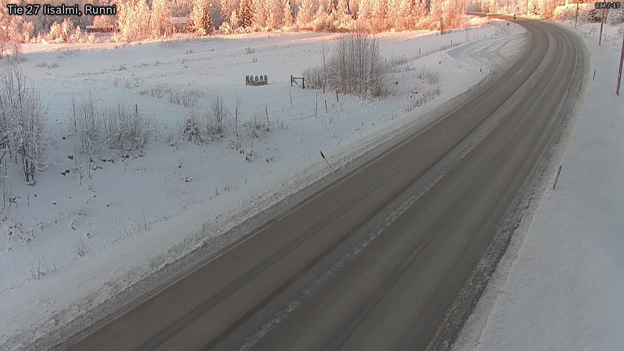Weather Camera Image Road 27 Iisalmi, Runni, Iisalmi, Pohjois-Savo