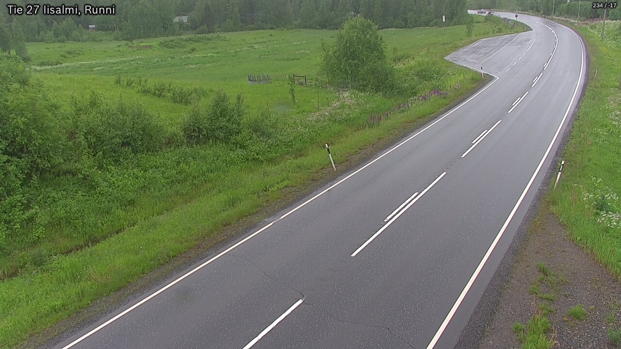 Weather Camera Image Väg 27 Idensalmi, Runni, Iisalmi, Pohjois-Savo