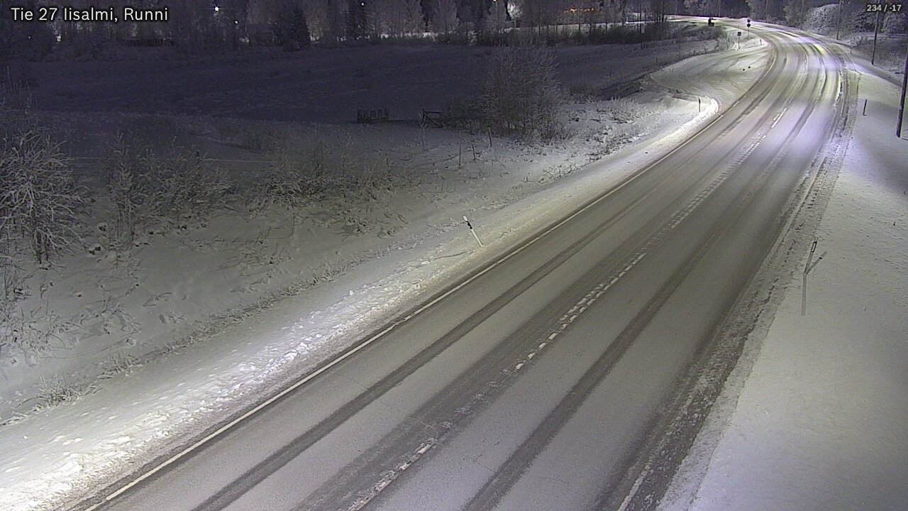 Weather Camera Image Road 27 Iisalmi, Runni, Iisalmi, Pohjois-Savo