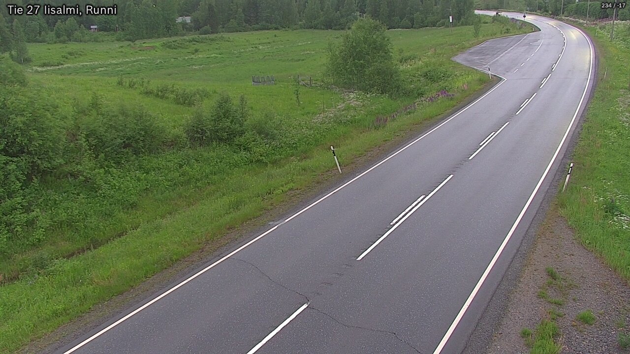 Weather Camera Image Road 27 Iisalmi, Runni, Iisalmi, Pohjois-Savo