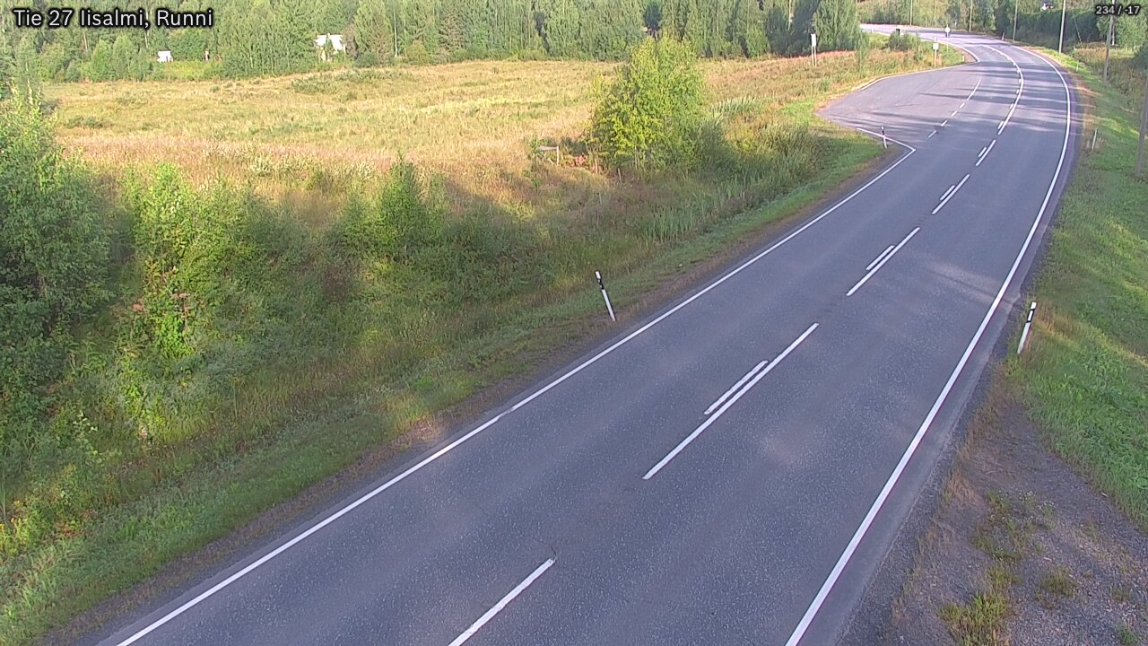 Weather Camera Image Väg 27 Idensalmi, Runni, Iisalmi, Pohjois-Savo