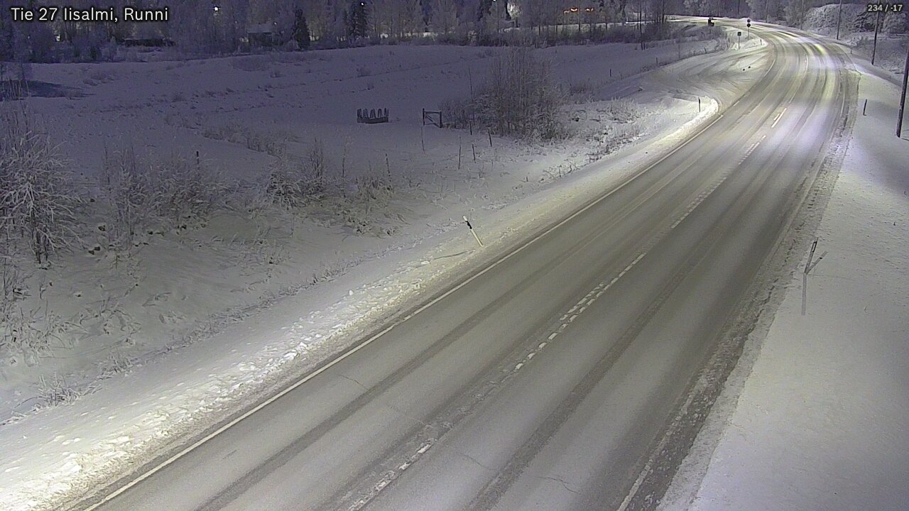 Weather Camera Image Road 27 Iisalmi, Runni, Iisalmi, Pohjois-Savo