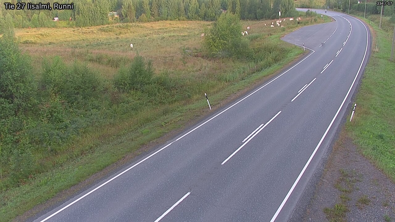 Weather Camera Image Väg 27 Idensalmi, Runni, Iisalmi, Pohjois-Savo