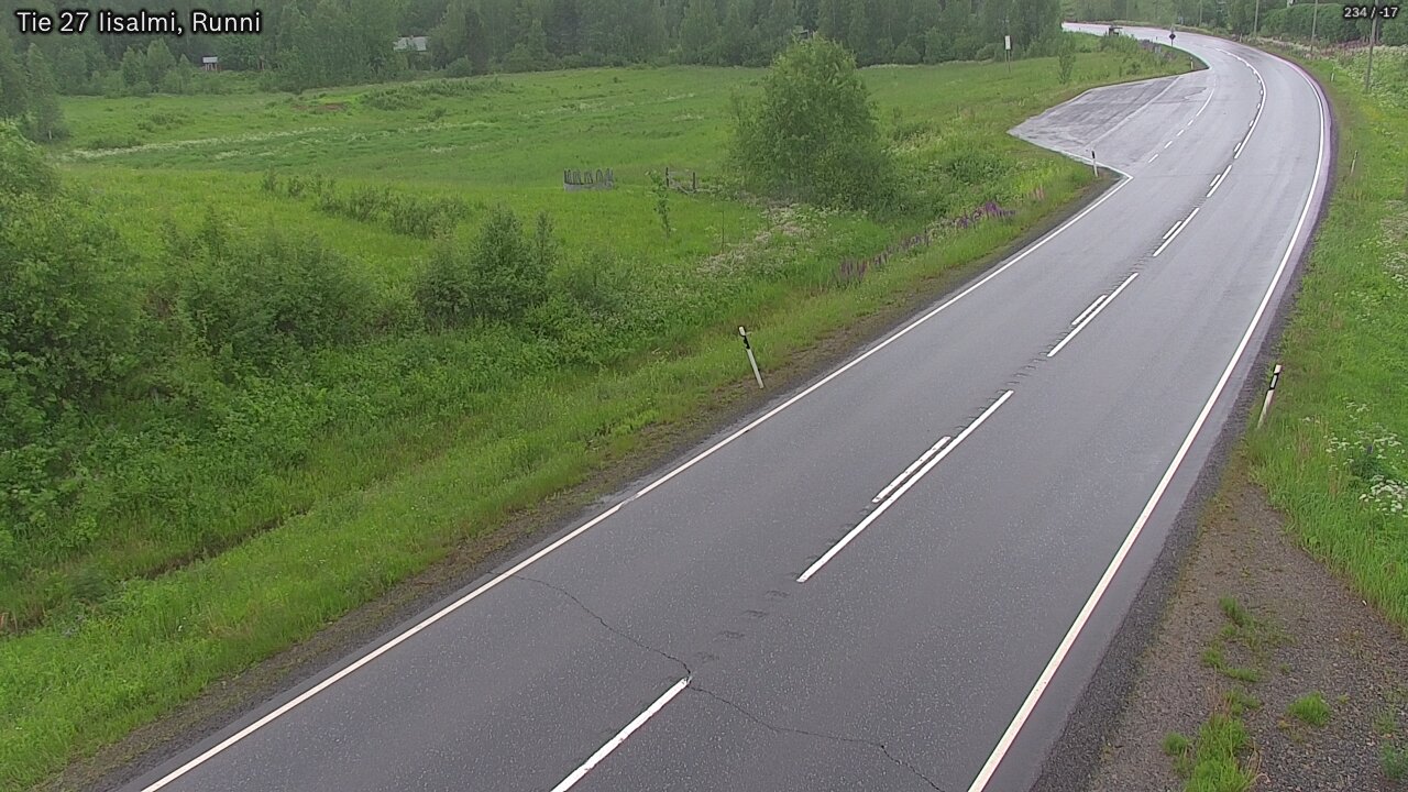 Weather Camera Image Road 27 Iisalmi, Runni, Iisalmi, Pohjois-Savo