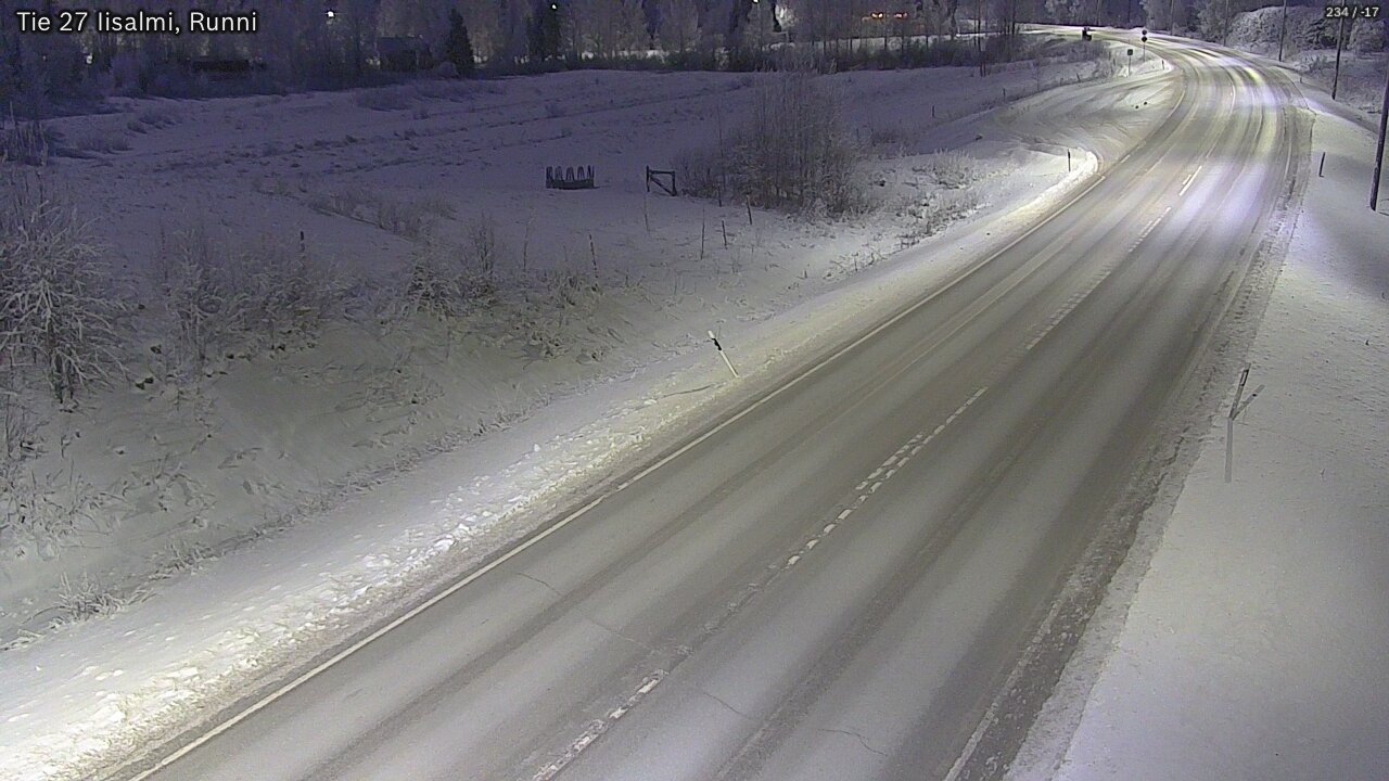 Weather Camera Image Road 27 Iisalmi, Runni, Iisalmi, Pohjois-Savo