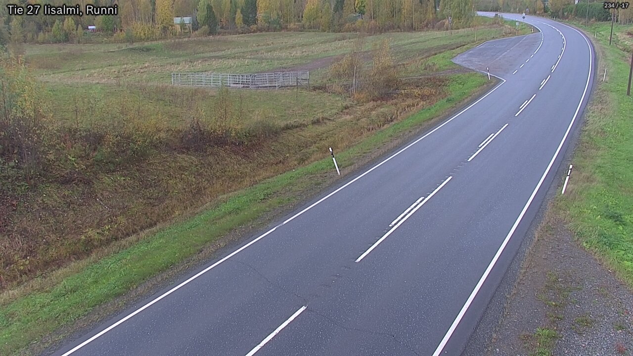 Weather Camera Image Väg 27 Idensalmi, Runni, Iisalmi, Pohjois-Savo