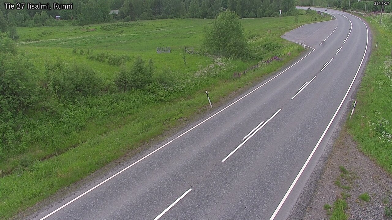 Weather Camera Image Road 27 Iisalmi, Runni, Iisalmi, Pohjois-Savo