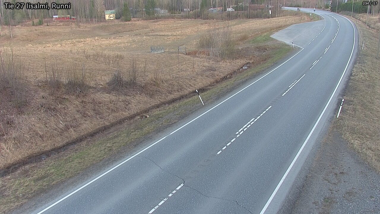 Weather Camera Image Väg 27 Idensalmi, Runni, Iisalmi, Pohjois-Savo