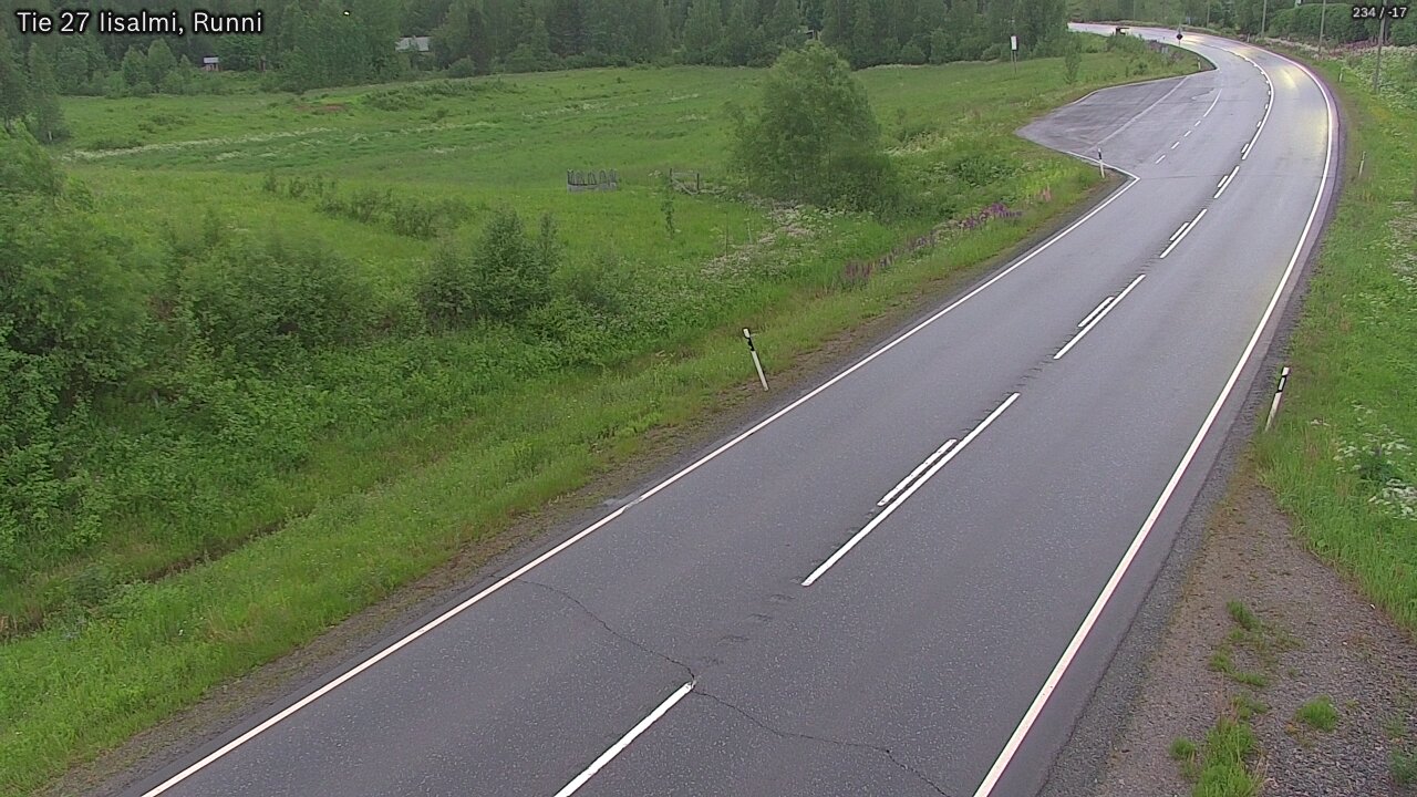 Weather Camera Image Road 27 Iisalmi, Runni, Iisalmi, Pohjois-Savo