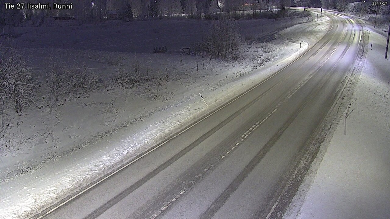 Weather Camera Image Road 27 Iisalmi, Runni, Iisalmi, Pohjois-Savo