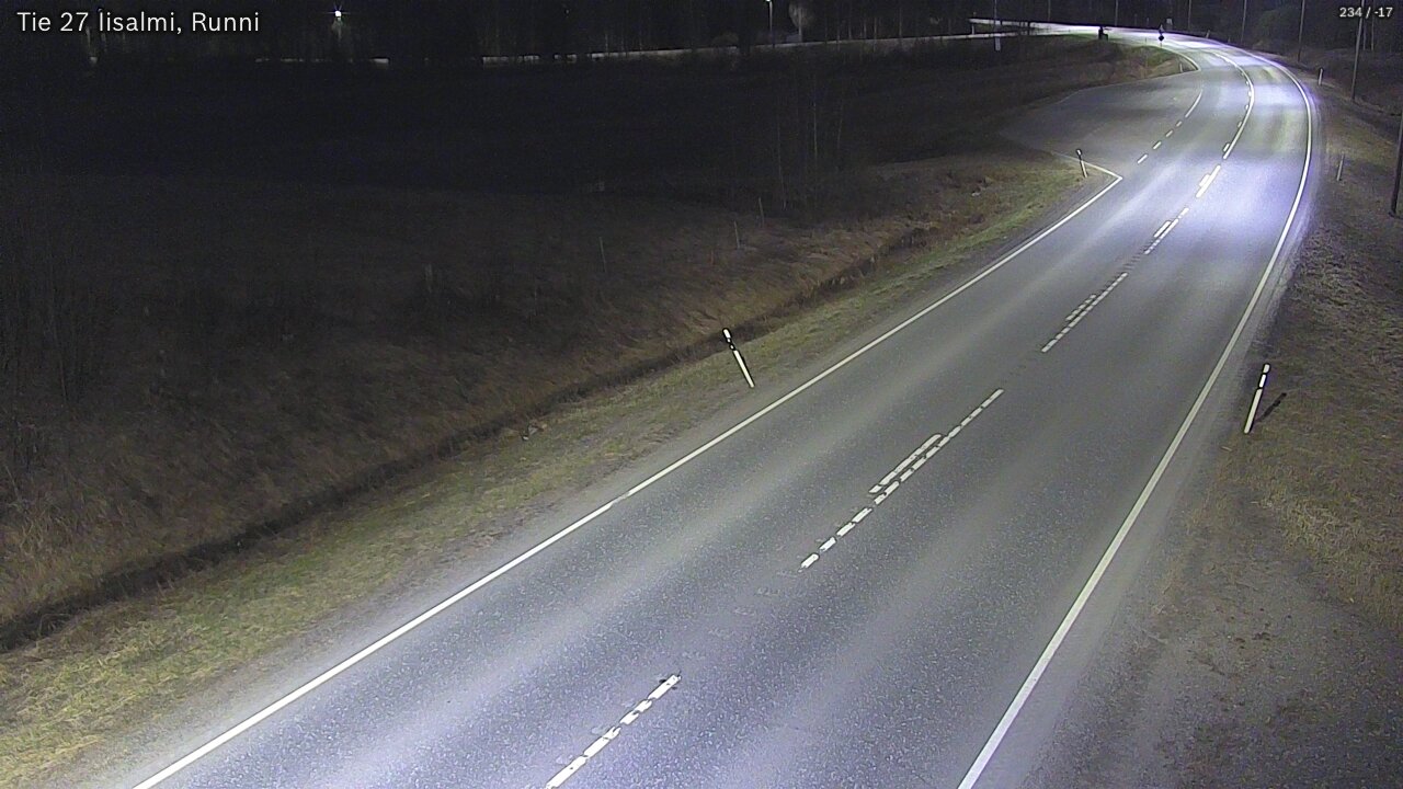Weather Camera Image Väg 27 Idensalmi, Runni, Iisalmi, Pohjois-Savo