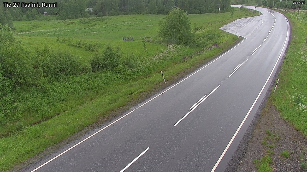 Weather Camera Image Väg 27 Idensalmi, Runni, Iisalmi, Pohjois-Savo