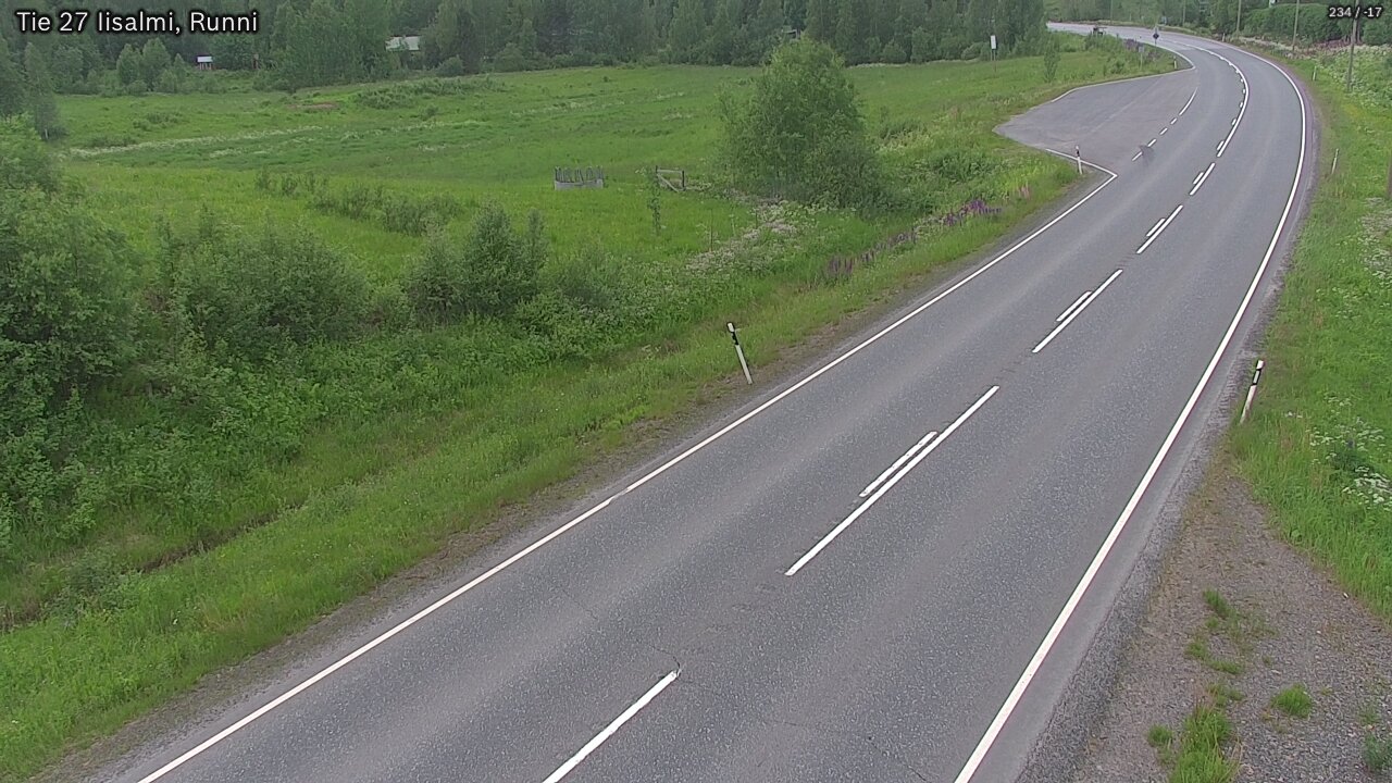 Weather Camera Image Road 27 Iisalmi, Runni, Iisalmi, Pohjois-Savo