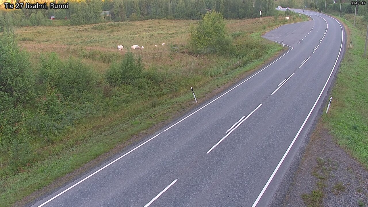 Weather Camera Image Väg 27 Idensalmi, Runni, Iisalmi, Pohjois-Savo