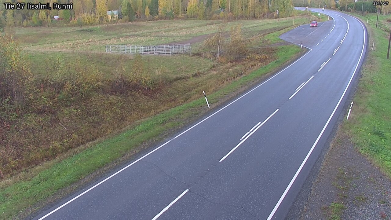 Weather Camera Image Väg 27 Idensalmi, Runni, Iisalmi, Pohjois-Savo