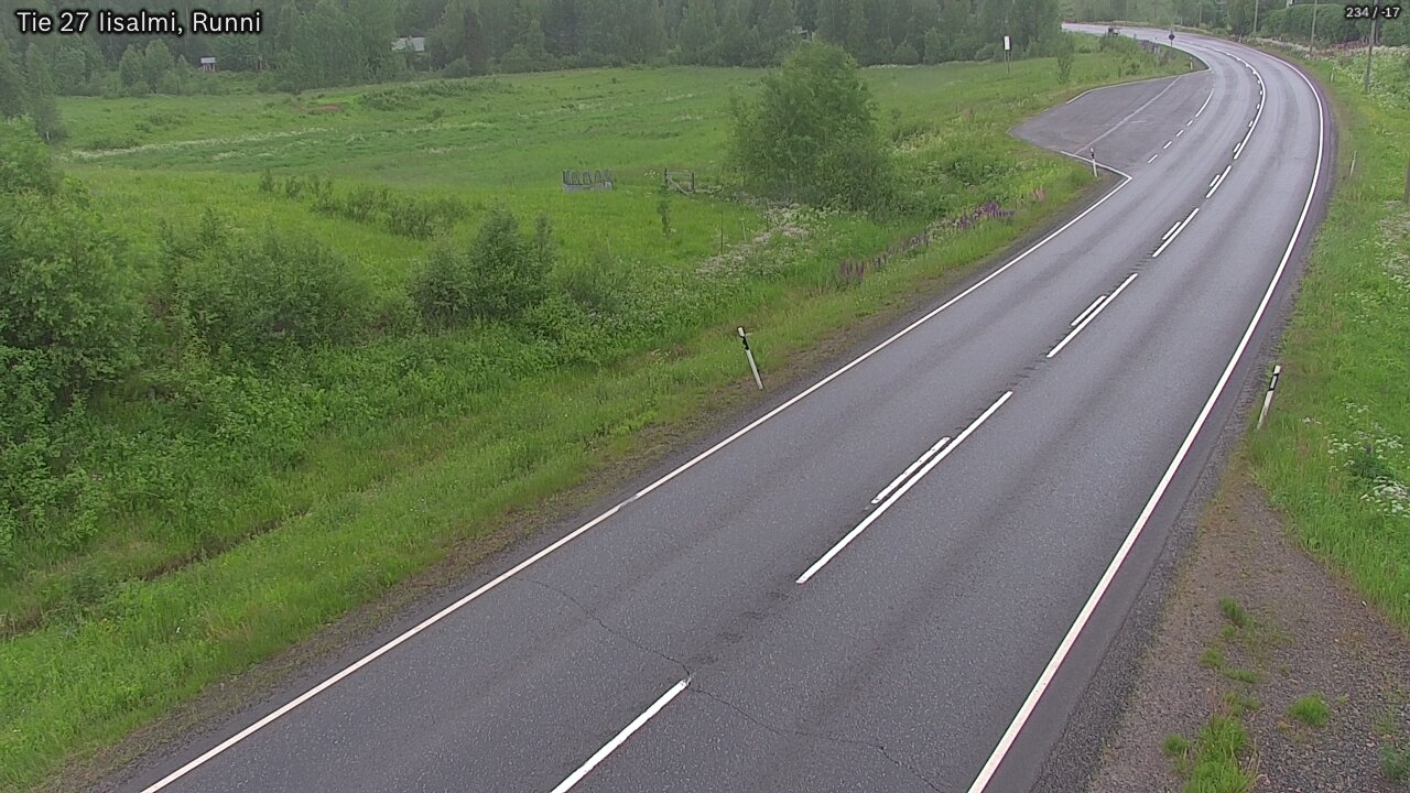 Weather Camera Image Road 27 Iisalmi, Runni, Iisalmi, Pohjois-Savo