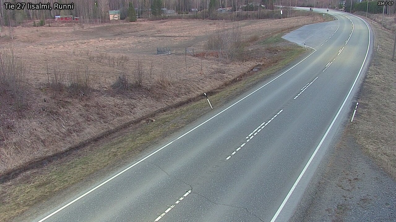 Weather Camera Image Väg 27 Idensalmi, Runni, Iisalmi, Pohjois-Savo