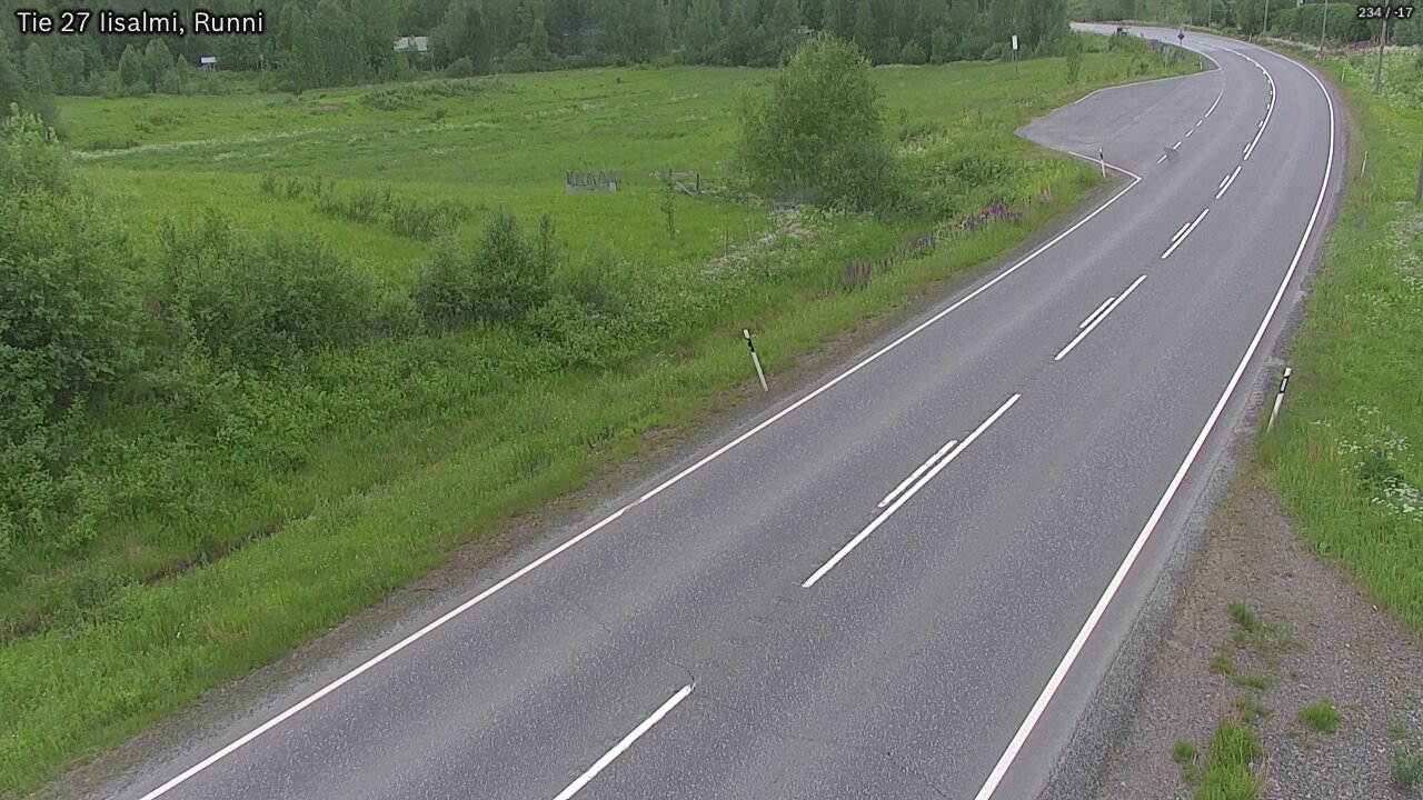 Weather Camera Image Road 27 Iisalmi, Runni, Iisalmi, Pohjois-Savo