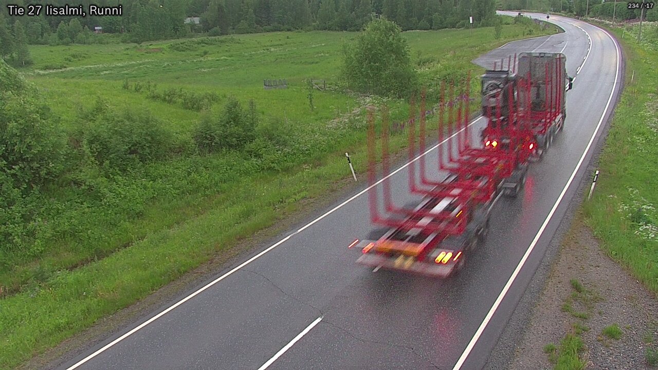 Weather Camera Image Road 27 Iisalmi, Runni, Iisalmi, Pohjois-Savo