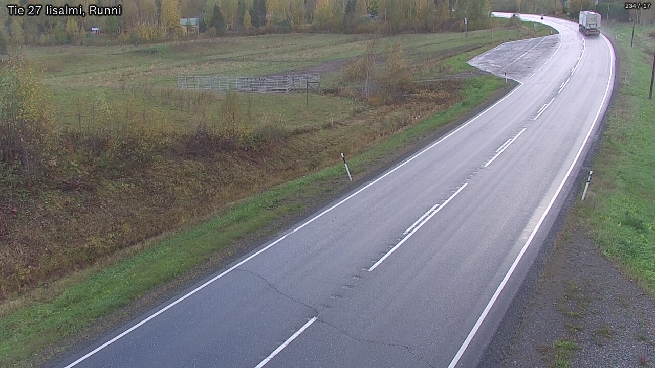 Weather Camera Image Väg 27 Idensalmi, Runni, Iisalmi, Pohjois-Savo