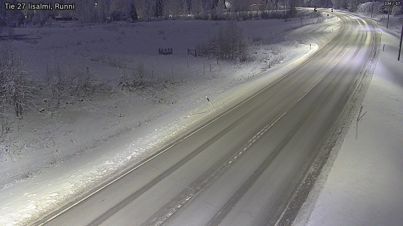 Weather Camera Image Road 27 Iisalmi, Runni, Iisalmi, Pohjois-Savo