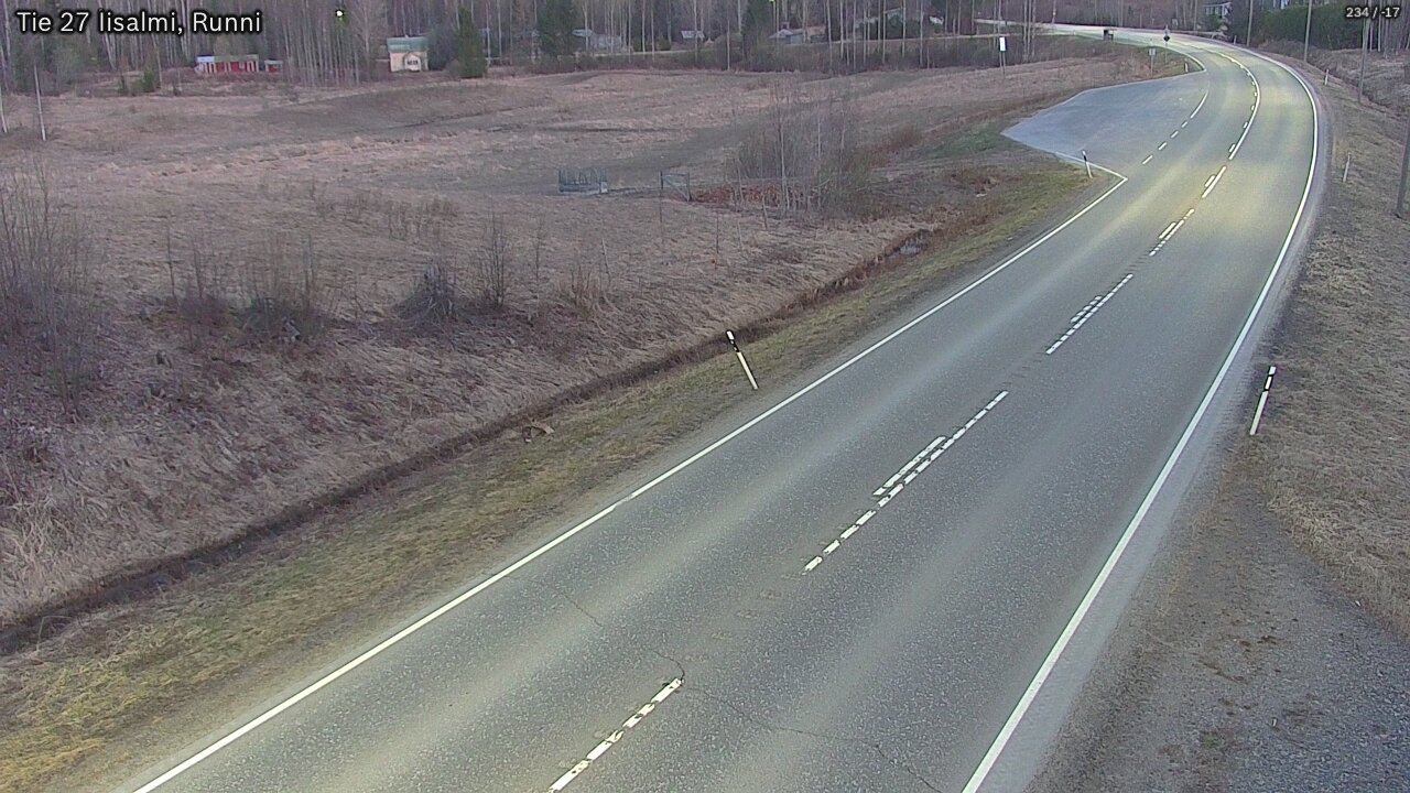 Weather Camera Image Väg 27 Idensalmi, Runni, Iisalmi, Pohjois-Savo