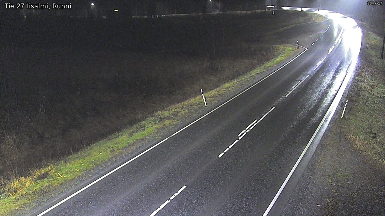 Weather Camera Image Road 27 Iisalmi, Runni, Iisalmi, Pohjois-Savo
