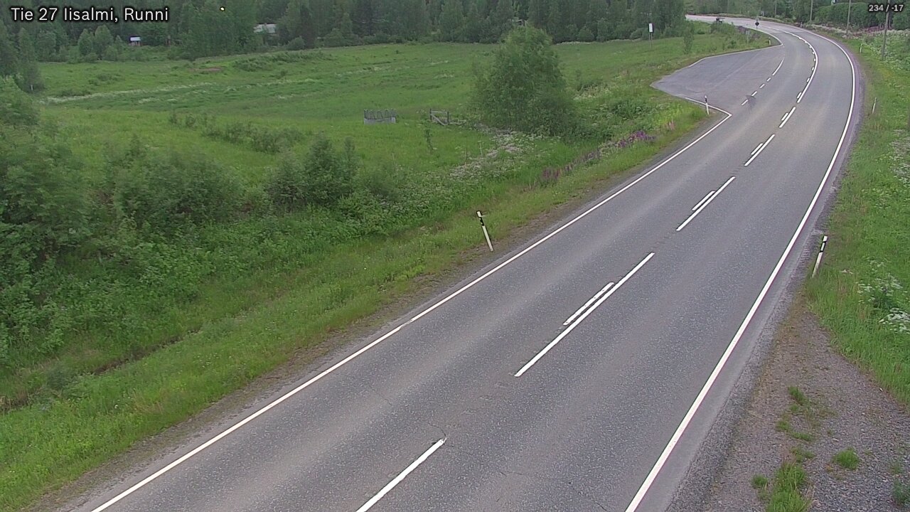 Weather Camera Image Road 27 Iisalmi, Runni, Iisalmi, Pohjois-Savo
