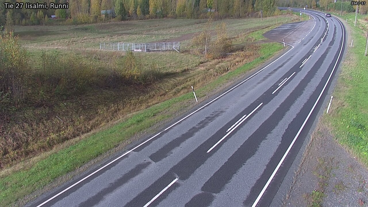 Weather Camera Image Väg 27 Idensalmi, Runni, Iisalmi, Pohjois-Savo