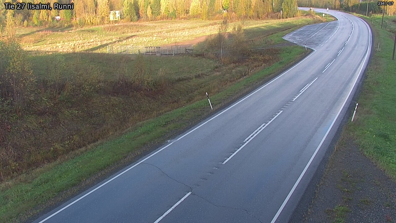 Weather Camera Image Väg 27 Idensalmi, Runni, Iisalmi, Pohjois-Savo
