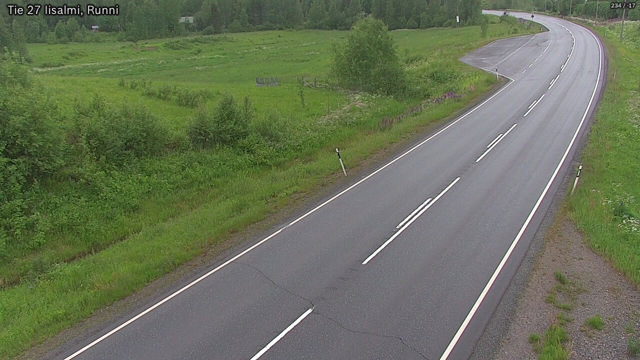 Weather Camera Image Road 27 Iisalmi, Runni, Iisalmi, Pohjois-Savo