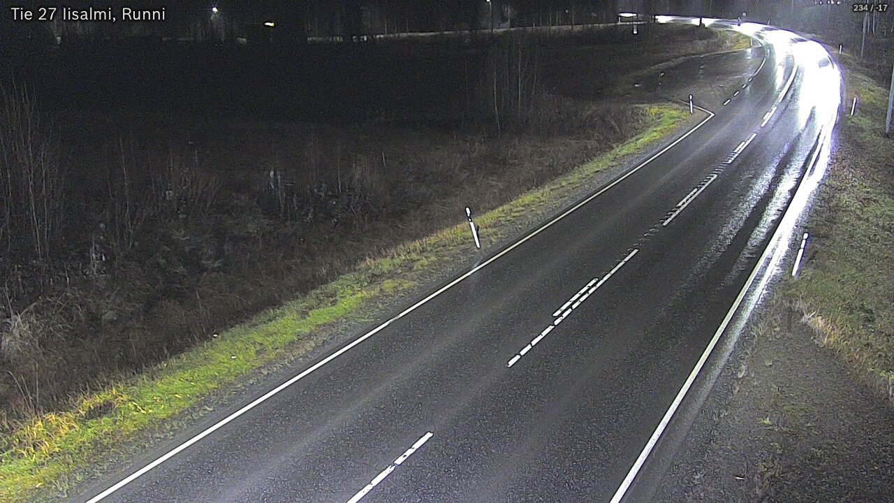 Weather Camera Image Road 27 Iisalmi, Runni, Iisalmi, Pohjois-Savo