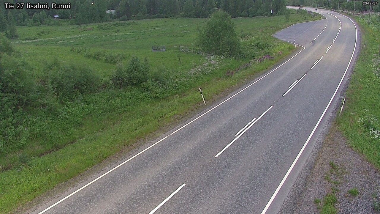 Weather Camera Image Road 27 Iisalmi, Runni, Iisalmi, Pohjois-Savo