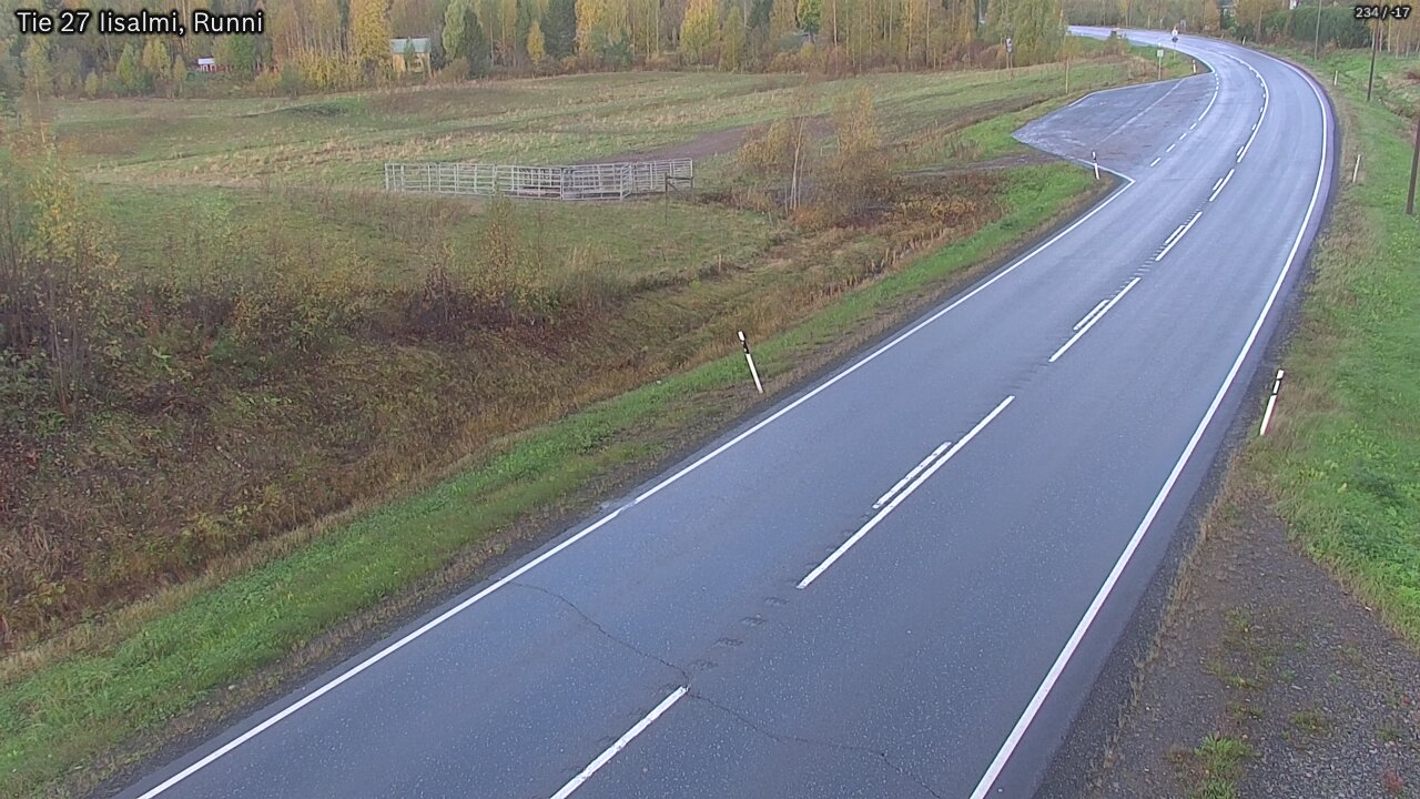 Weather Camera Image Väg 27 Idensalmi, Runni, Iisalmi, Pohjois-Savo