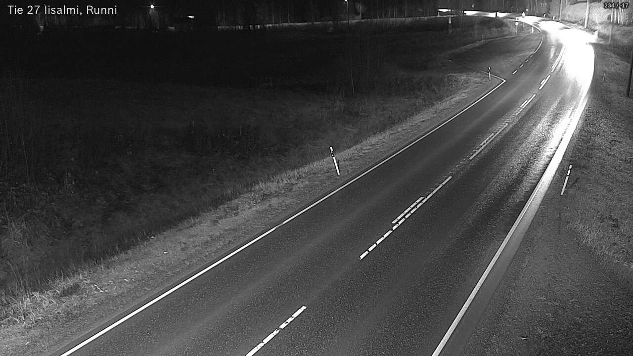 Weather Camera Image Road 27 Iisalmi, Runni, Iisalmi, Pohjois-Savo