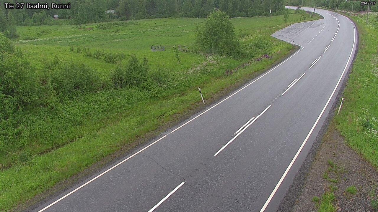 Weather Camera Image Road 27 Iisalmi, Runni, Iisalmi, Pohjois-Savo