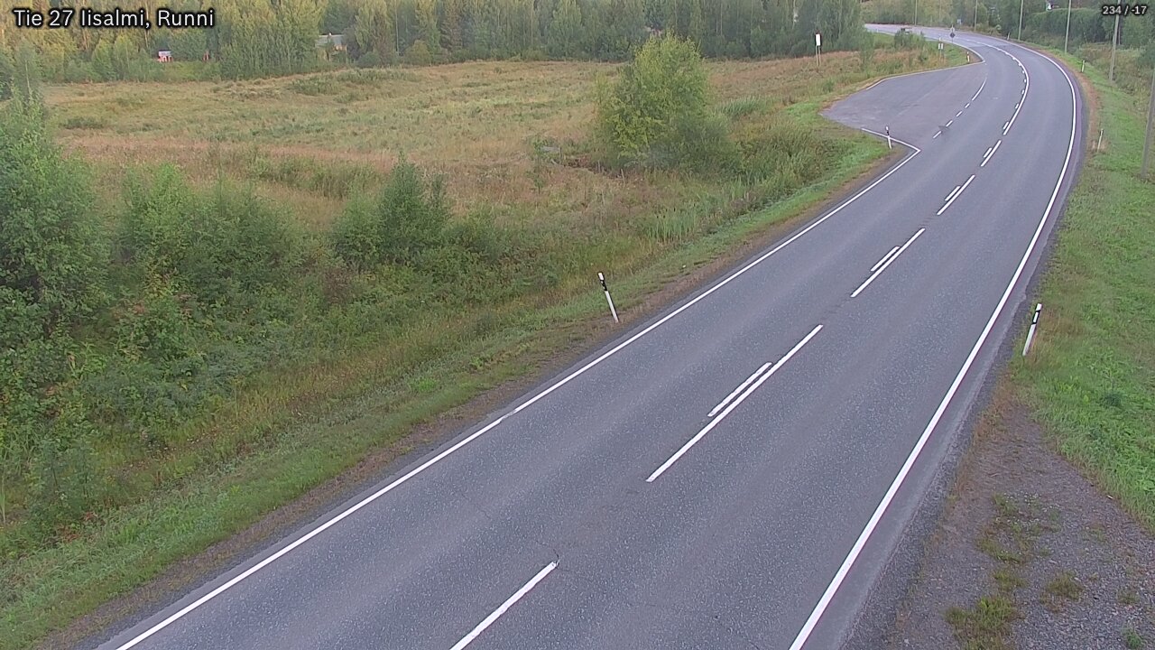 Weather Camera Image Väg 27 Idensalmi, Runni, Iisalmi, Pohjois-Savo