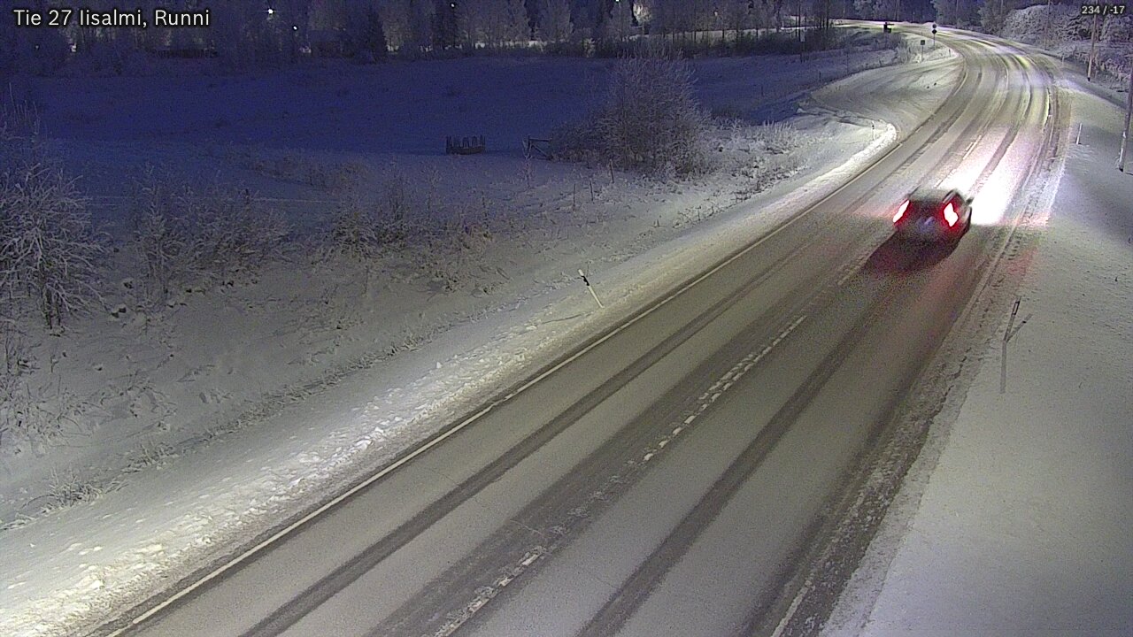 Weather Camera Image Road 27 Iisalmi, Runni, Iisalmi, Pohjois-Savo