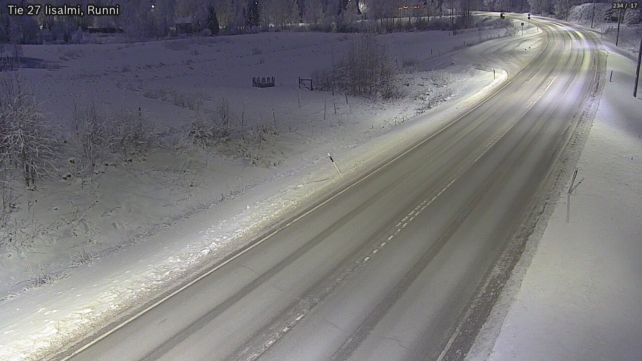 Weather Camera Image Road 27 Iisalmi, Runni, Iisalmi, Pohjois-Savo